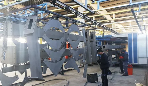 Elektrostatik toz boya ve kumlama uygulaması 10
